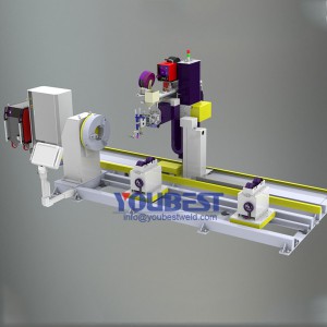 주축 포지셔너 유형 자동 파이프 용접 기계